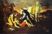 Nicolas Poussin Poussin Tancred and Erminia oil painting